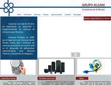 Tablet Screenshot of alcani.com.mx